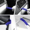 imageLivTee 5 pcs Auto Trim Removal Tool Kit No Scratch Plastic Pry Tool Kit  Interior Door Panel Clip Fastener Removal Set for Vehicle Dash Radio Audio Installer BlueBlue
