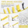 imageLivTee 5 pcs Auto Trim Removal Tool Kit No Scratch Plastic Pry Tool Kit  Interior Door Panel Clip Fastener Removal Set for Vehicle Dash Radio Audio Installer BlueYellow