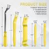imageLivTee 5 pcs Auto Trim Removal Tool Kit No Scratch Plastic Pry Tool Kit  Interior Door Panel Clip Fastener Removal Set for Vehicle Dash Radio Audio Installer BlueYellow