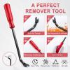 imageLivTee 5 pcs Auto Trim Removal Tool Kit No Scratch Plastic Pry Tool Kit  Interior Door Panel Clip Fastener Removal Set for Vehicle Dash Radio Audio Installer BlueRed
