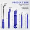 imageLivTee 5 pcs Auto Trim Removal Tool Kit No Scratch Plastic Pry Tool Kit  Interior Door Panel Clip Fastener Removal Set for Vehicle Dash Radio Audio Installer BlueBlue