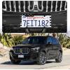 imageLivTee American Flag License Plate Frames 4 Holes Stainless Steel License Plate Covers 2PCS License Plate Holder Automotive Exterior AccessoriesWhite ampamp BlackFlag White  Black