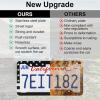 imageLivTee American Flag License Plate Frames 4 Holes Stainless Steel License Plate Covers 2PCS License Plate Holder Automotive Exterior AccessoriesWhite ampamp BlackFlag White  Black