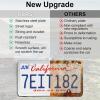 imageLivTee American Flag License Plate Frames 4 Holes Stainless Steel License Plate Covers 2PCS License Plate Holder Automotive Exterior AccessoriesWhite ampamp BlackMirror Silver