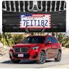 imageLivTee American Flag License Plate Frames 4 Holes Stainless Steel License Plate Covers 2PCS License Plate Holder Automotive Exterior AccessoriesWhite ampamp BlackFlag Red  Blue