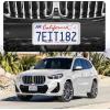 imageLivTee American Flag License Plate Frames 4 Holes Stainless Steel License Plate Covers 2PCS License Plate Holder Automotive Exterior AccessoriesWhite ampamp BlackMirror Silver