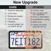 imageLivTee American Flag License Plate Frames 4 Holes Stainless Steel License Plate Covers 2PCS License Plate Holder Automotive Exterior AccessoriesWhite ampamp BlackBlack
