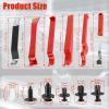 imageLivTee Auto Trim Removal Tool Kit Clip Fastener Remover Pry Tools Set100 Pcs Bumper Retainer Clips Car Plastic Rivets Fasteners Push Retainer Kit with 6 Pcs Storage Removal Tool Blue1006Red