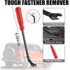 imageLivTee Auto Trim Removal Tool Kit Clip Fastener Remover Pry Tools Set100 Pcs Bumper Retainer Clips Car Plastic Rivets Fasteners Push Retainer Kit with 6 Pcs Storage Removal Tool Blue2401Red