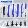imageLivTee Auto Trim Removal Tool Kit Clip Fastener Remover Pry Tools Set100 Pcs Bumper Retainer Clips Car Plastic Rivets Fasteners Push Retainer Kit with 6 Pcs Storage Removal Tool Blue1006Blue