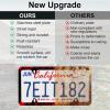 imageLivTee Flower Floral License Plate Frames 4 Holes Stainless Steel License Plate Covers 2PCS Car License Plate Holder Automotive Exterior AccessoriesBlood