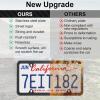 imageLivTee Flower Floral License Plate Frames 4 Holes Stainless Steel License Plate Covers 2PCS Car License Plate Holder Automotive Exterior AccessoriesCarbon Fiber