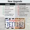 imageLivTee Flower Floral License Plate Frames 4 Holes Stainless Steel License Plate Covers 2PCS Car License Plate Holder Automotive Exterior AccessoriesCow Spot