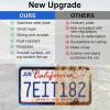 imageLivTee Flower Floral License Plate Frames 4 Holes Stainless Steel License Plate Covers 2PCS Car License Plate Holder Automotive Exterior AccessoriesColorful