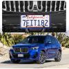 imageLivTee Flower Floral License Plate Frames 4 Holes Stainless Steel License Plate Covers 2PCS Car License Plate Holder Automotive Exterior AccessoriesColorful