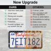 imageLivTee Flower Floral License Plate Frames 4 Holes Stainless Steel License Plate Covers 2PCS Car License Plate Holder Automotive Exterior AccessoriesFlag BG