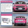 imageLivTee Flower Floral License Plate Frames 4 Holes Stainless Steel License Plate Covers 2PCS Car License Plate Holder Automotive Exterior AccessoriesFloral