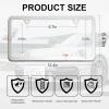 imageLivTee Flower Floral License Plate Frames 4 Holes Stainless Steel License Plate Covers 2PCS Car License Plate Holder Automotive Exterior AccessoriesSilver