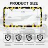 imageLivTee Flower Floral License Plate Frames 4 Holes Stainless Steel License Plate Covers 2PCS Car License Plate Holder Automotive Exterior AccessoriesSunflower
