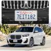 imageLivTee Luxury Rhinestone License Plate Frame Bling Car Accessories for Women Funny Glitter Stainless Steel Cover 1000 Cute Crystal Diamond Licenses Plates Holder with Cap Screws SetColorWhite