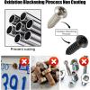 imageLivTee Rustproof License Plate Screws for Securing License Plates Frames and Covers on Cars and Trucks 8 Sets Premium Stainless Steel Self Tapping Mounting Bolts Black Zinc PlatedATBlack
