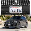 imageLivTee Silicone License Plate Frames Covers 2 Pack Universal American Car Accessory License Plate Bracket Holder Licence Plate Accessories  GrayBlack2 Packtool