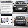 imageLivTee Silicone License Plate Frames Covers 2 Pack Universal American Car Accessory License Plate Bracket Holder Licence Plate Accessories  GrayBlack2 Packtool