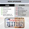 imageLivTee Silicone License Plate Frames Covers 2 Pack Universal American Car Accessory License Plate Bracket Holder Licence Plate Accessories  GrayGray2 Pack