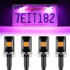 imageLivTee Super Bright License Plate Light 12V License Tag Screw Bolt Accessories Waterproof Black Aluminium Light Holder Legal for Car Motorcycle Truck RV ATV Bike Xenon White2PCSPurple