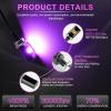 imageLivTee Super Bright License Plate Light 12V License Tag Screw Bolt Accessories Waterproof Black Aluminium Light Holder Legal for Car Motorcycle Truck RV ATV Bike Xenon White2PCSPurple