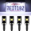 imageLivTee Super Bright License Plate Light 12V License Tag Screw Bolt Accessories Waterproof Black Aluminium Light Holder Legal for Car Motorcycle Truck RV ATV Bike Xenon White2PCSXenon White