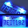 imageLivTee Super Bright License Plate Light 12V License Tag Screw Bolt Accessories Waterproof Black Aluminium Light Holder Legal for Car Motorcycle Truck RV ATV Bike Xenon White2PCSBlue