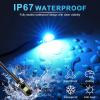 imageLivTee Super Bright License Plate Light 12V License Tag Screw Bolt Accessories Waterproof Black Aluminium Light Holder Legal for Car Motorcycle Truck RV ATV Bike Xenon White2PCSIce Blue