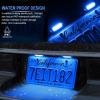 imageLivTee Waterproof 12V License Plate LED Light for RV Camper Truck SUV Trailer Van Step Courtesy Lights Dome Cargo Lights or Under Hood Lights Xenon White2PCSBlue
