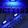 imageLivTee Waterproof 12V License Plate LED Light for RV Camper Truck SUV Trailer Van Step Courtesy Lights Dome Cargo Lights or Under Hood Lights Xenon White2PCSBlue