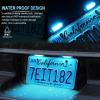 imageLivTee Waterproof 12V License Plate LED Light for RV Camper Truck SUV Trailer Van Step Courtesy Lights Dome Cargo Lights or Under Hood Lights Xenon White2PCSIce Blue