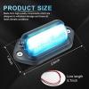 imageLivTee Waterproof 12V License Plate LED Light for RV Camper Truck SUV Trailer Van Step Courtesy Lights Dome Cargo Lights or Under Hood Lights Xenon White2PCSIce Blue