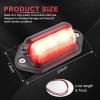imageLivTee Waterproof 12V License Plate LED Light for RV Camper Truck SUV Trailer Van Step Courtesy Lights Dome Cargo Lights or Under Hood Lights Xenon White2PCSRed