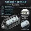 imageLivTee Waterproof 12V License Plate LED Light for RV Camper Truck SUV Trailer Van Step Courtesy Lights Dome Cargo Lights or Under Hood Lights Xenon White2PCSIce Blue