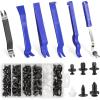 imageLivTee Auto Trim Removal Tool Kit Clip Fastener Remover Pry Tools Set100 Pcs Bumper Retainer Clips Car Plastic Rivets Fasteners Push Retainer Kit with 6 Pcs Storage Removal Tool Blue1006Blue