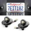 imageLivTee License Plate Light 2PCS LED License Plate Light Assembly Tag Lights for License Plate Fits for Ford F150 F250 F350 Fits for Bronco Fits for Expedition Xenon White with Red StripesWhite