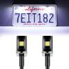 imageLivTee Super Bright License Plate Light 12V License Tag Screw Bolt Accessories Waterproof Black Aluminium Light Holder Legal for Car Motorcycle Truck RV ATV Bike Xenon White2PCSXenon White