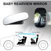 imageLivTee Baby Car Mirror Car Seat Mirror for Baby Rear Facing with Adjustable Wide Angle Clear View for Facing Infant 100 Shatterproof Crash Tested and Certified  Car Interior Accessories