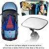 imageLivTee Black Framed Round Blind Spot Mirror HD Glass and Wide Angle Rearview Mirror with Adjustable Stick for Universal Car 2 pcsBabyA