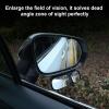 imageLivTee Black Framed Round Blind Spot Mirror HD Glass and Wide Angle Rearview Mirror with Adjustable Stick for Universal Car 2 pcsDoubleRight