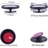 imageLivTee Black Framed Round Blind Spot Mirror HD Glass and Wide Angle Rearview Mirror with Adjustable Stick for Universal Car 2 pcsRound