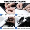 imageLivTee Black Framed Round Blind Spot Mirror HD Glass and Wide Angle Rearview Mirror with Adjustable Stick for Universal Car 2 pcsScrew Model
