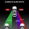 imageLivTee Blind Spot Car Mirror Long Framed HD Glass and ABS Housing Convex Wide Angle Side Rearview Mirrors with Adjustable Stick for Universal Car 2 pcs