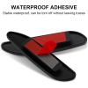 imageLivTee Blind Spot Car Mirror Long Framed HD Glass and ABS Housing Convex Wide Angle Side Rearview Mirrors with Adjustable Stick for Universal Car 2 pcs