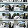 imageLivTee Blind Spot Car Mirror Rectangular HD Glass Frameless Convex Side Mirror Blindspot Reusable 360 Wide Angle Rear View Car Mirrors with Powerful Adjustable Suction Cup  Exterior MirrorsFan